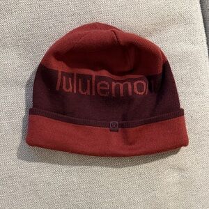 lululemon athletica Red and Maroon Beanie